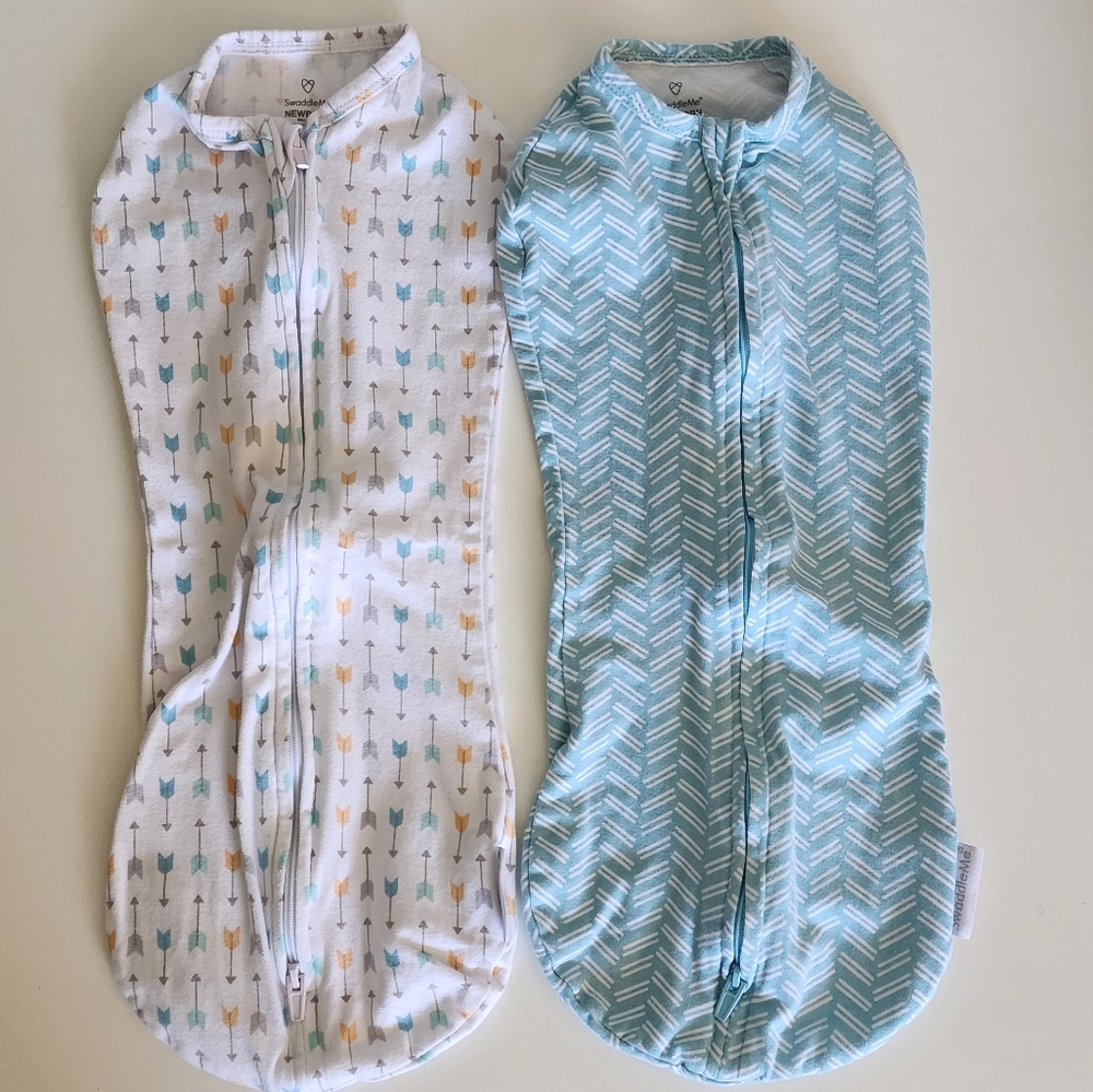 SwaddleMe Newborn Zipper Swaddle 2 Pack NWOT